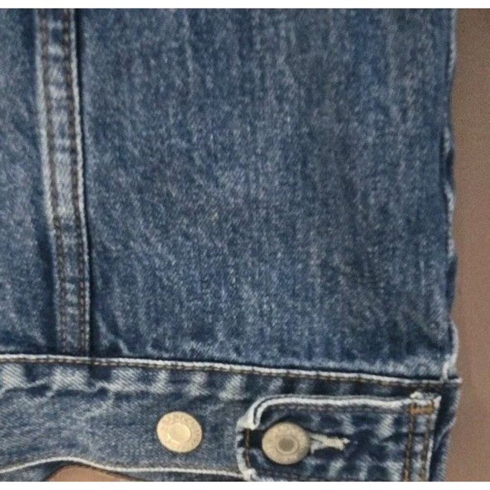 Girls Gap Denim Jacket XL Blue Classic Long Sleeve Jean Coat 100% Cotton - Picture 6 of 9